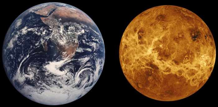 La Terre et Vénus