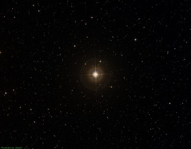 L'étoile Epsilon dans la constellation de la Grille
